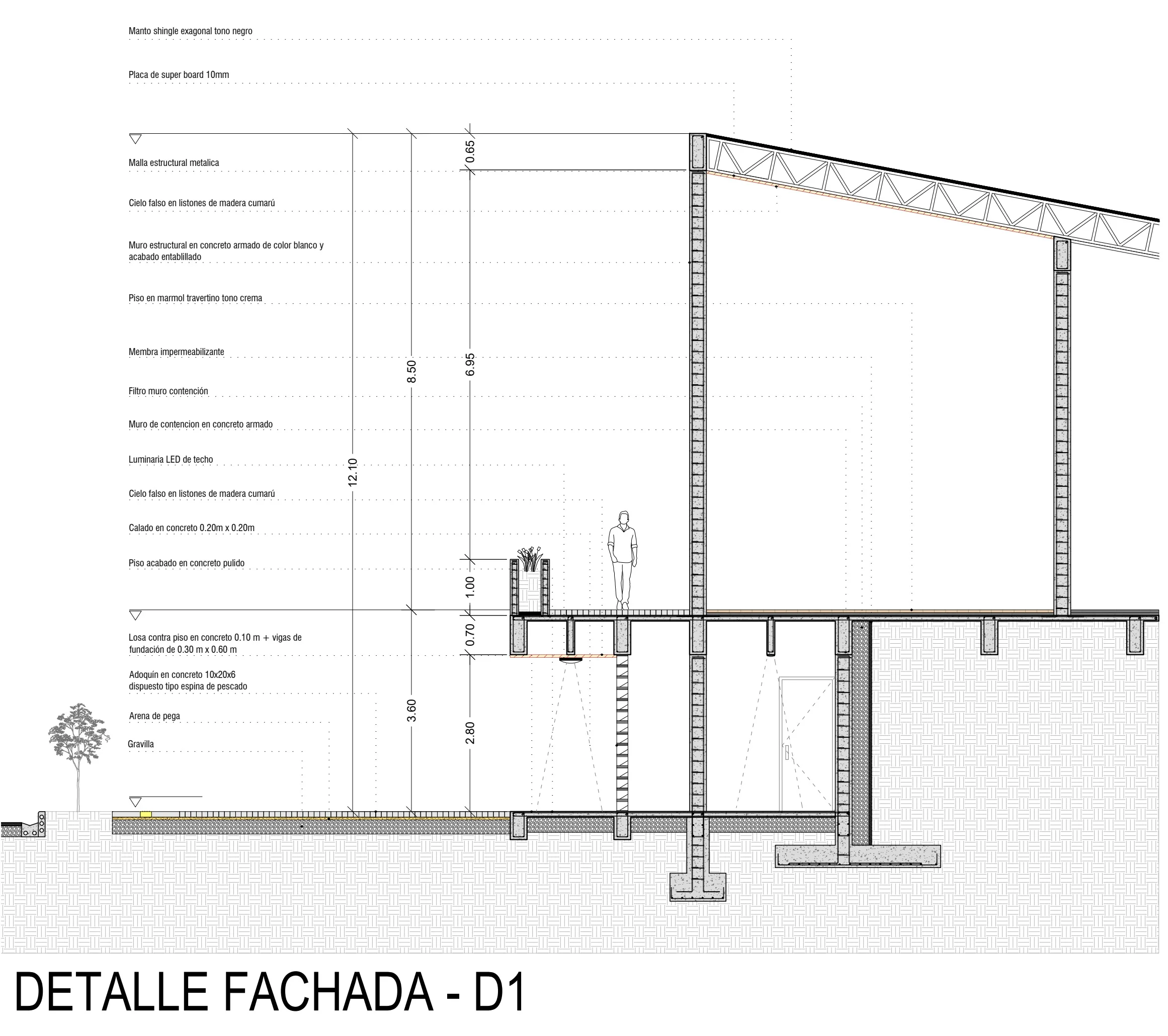 Sección fachada 1