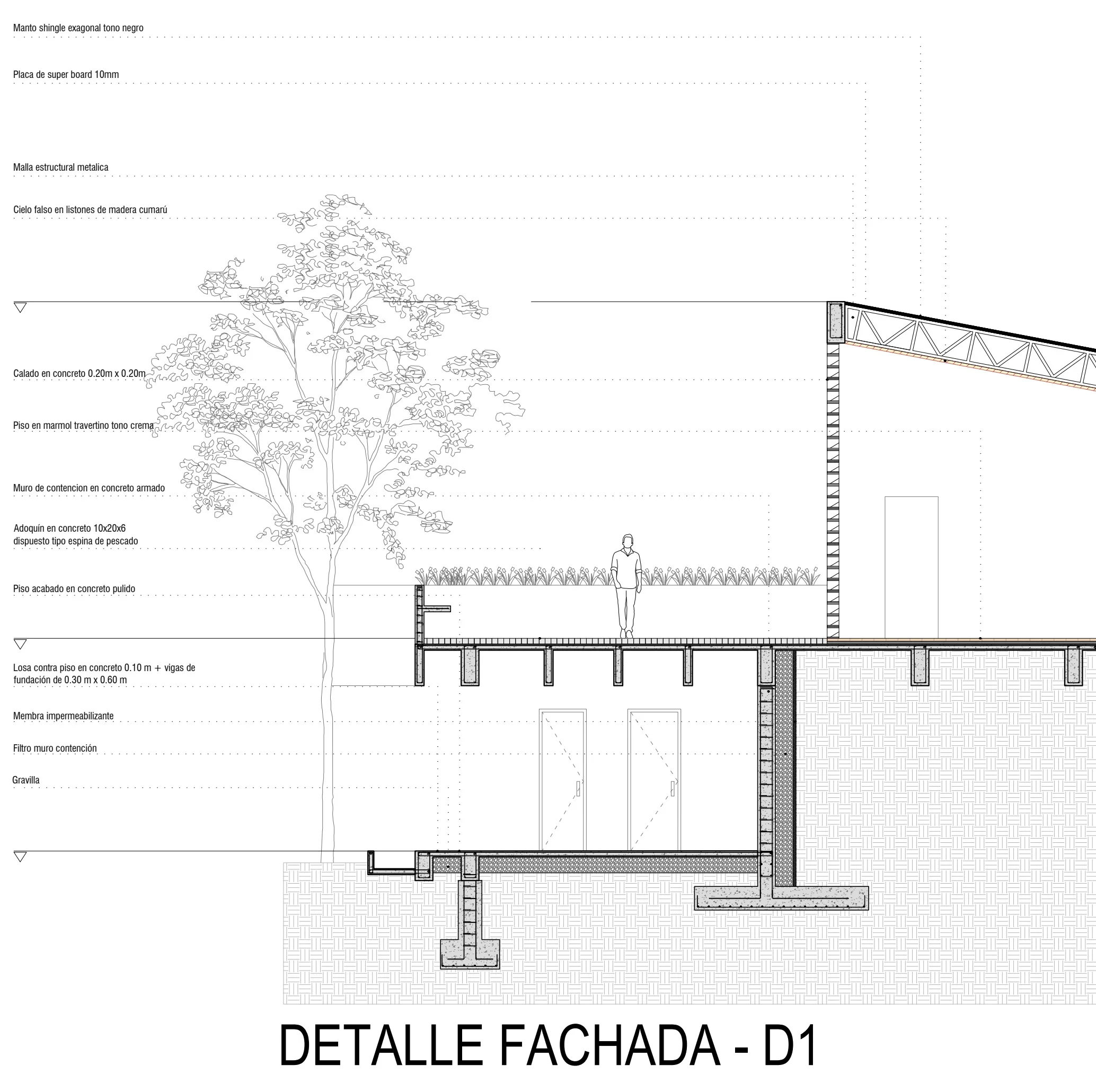 Sección fachada 2