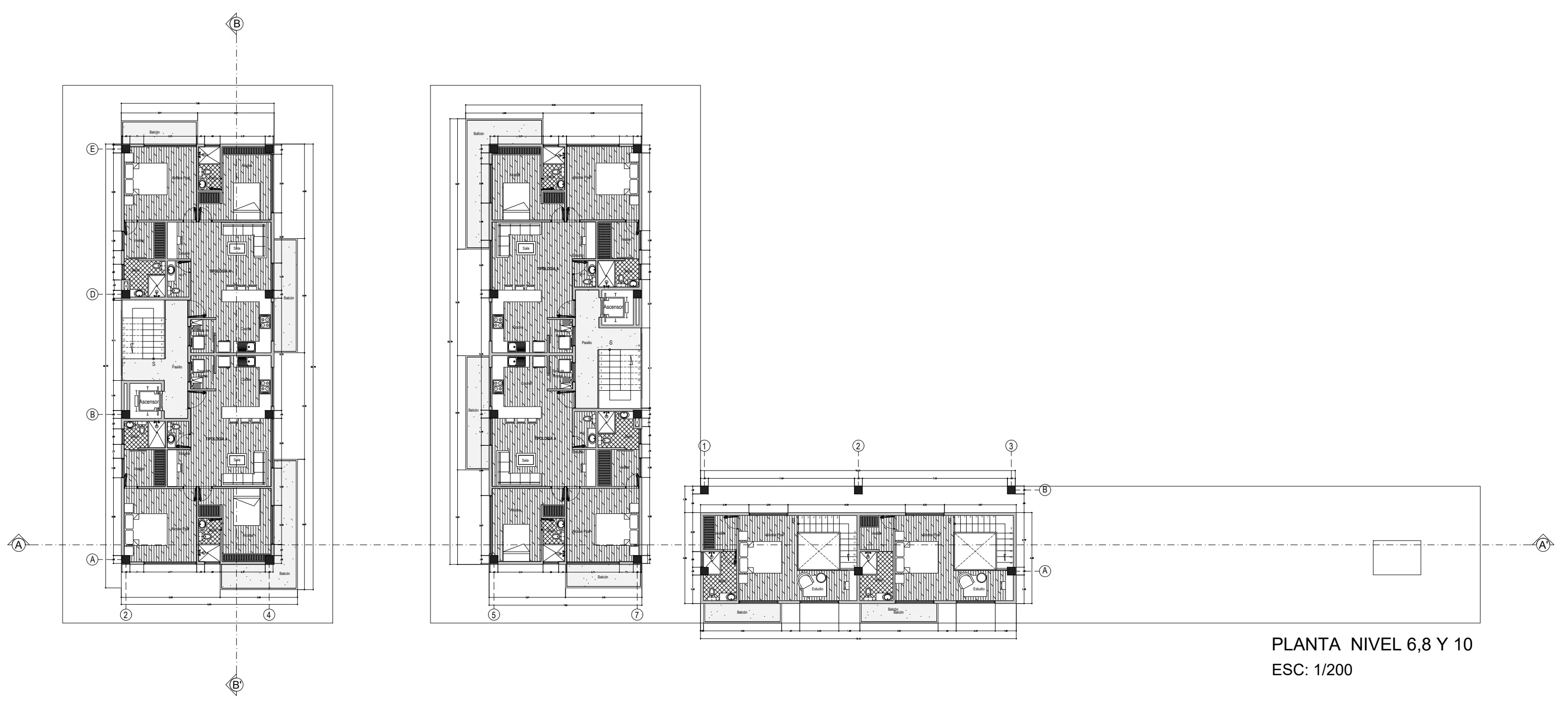 Planta niveles 6 8 y 10