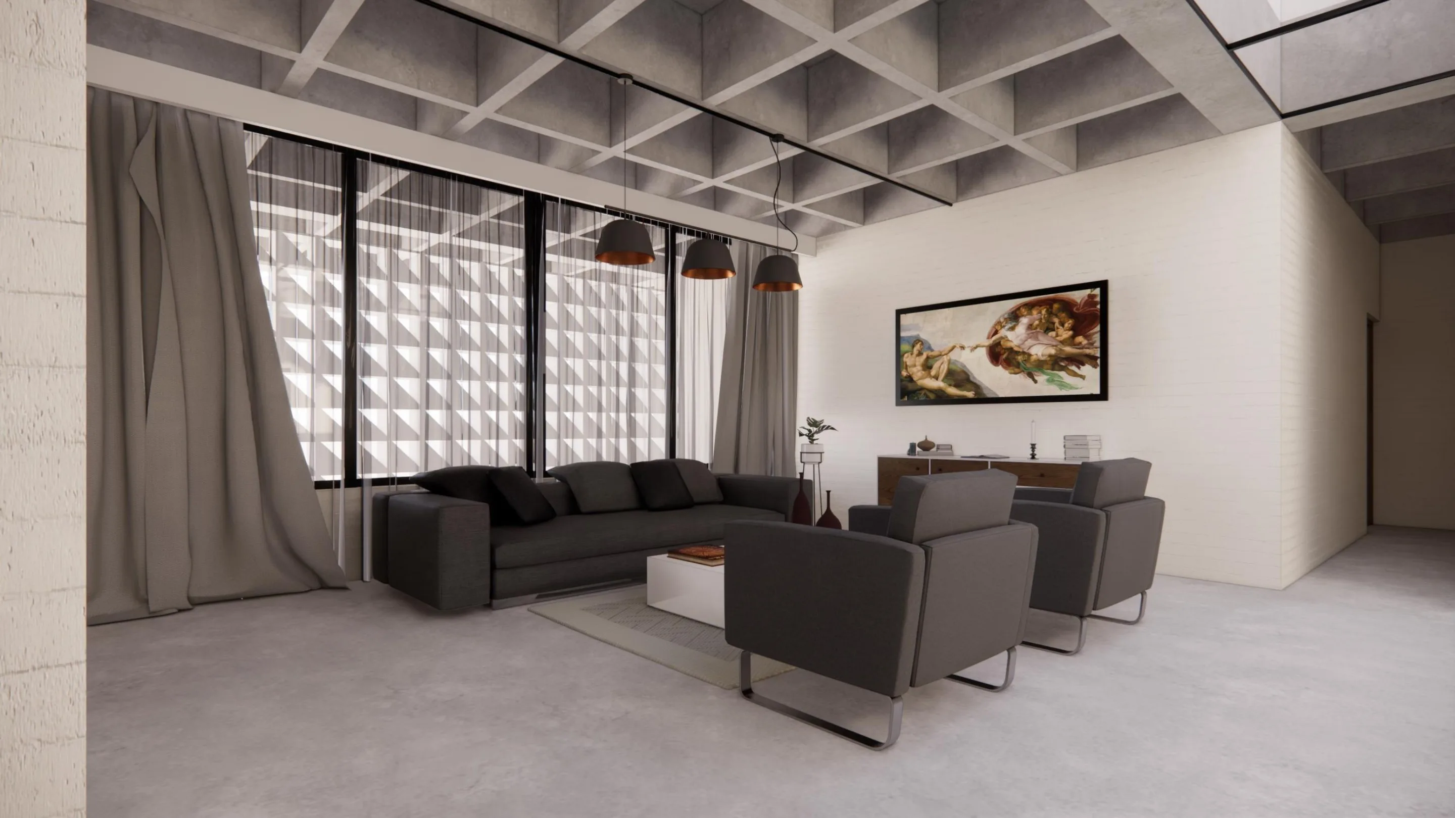 Sala de la casa cural