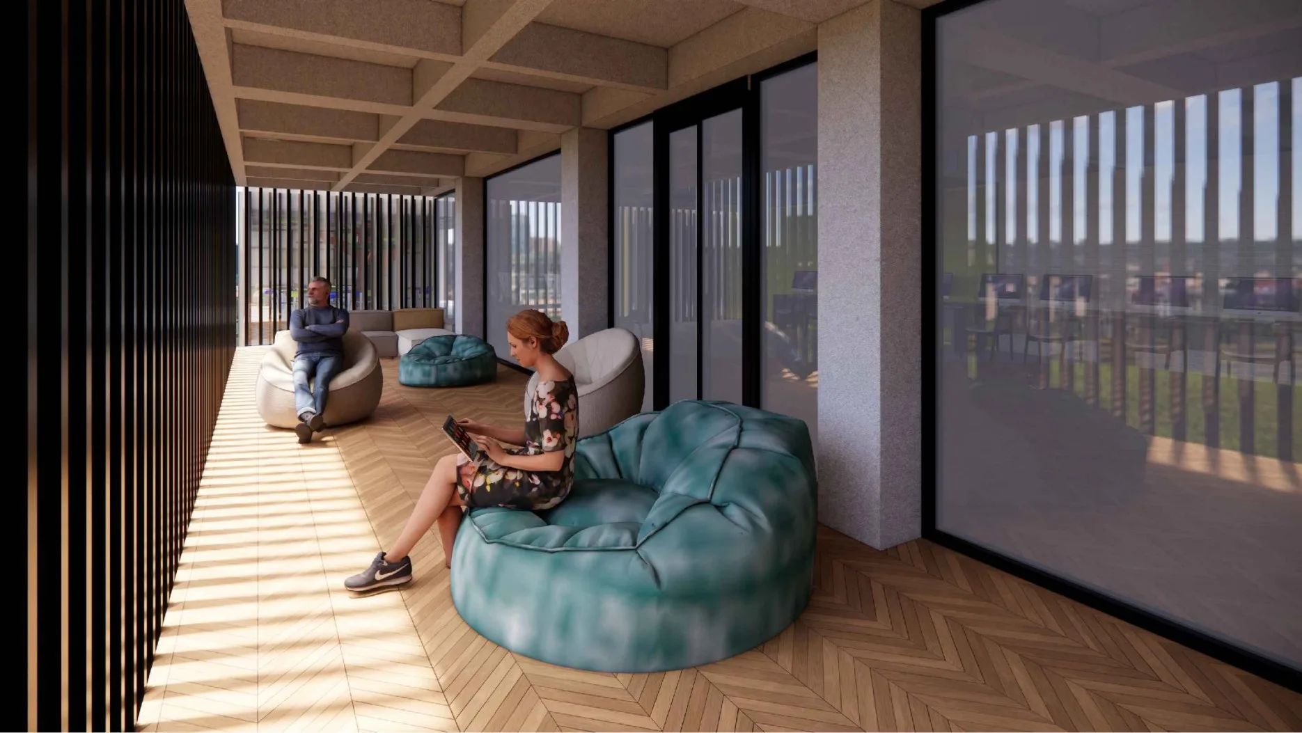 Coworking zona de descanso